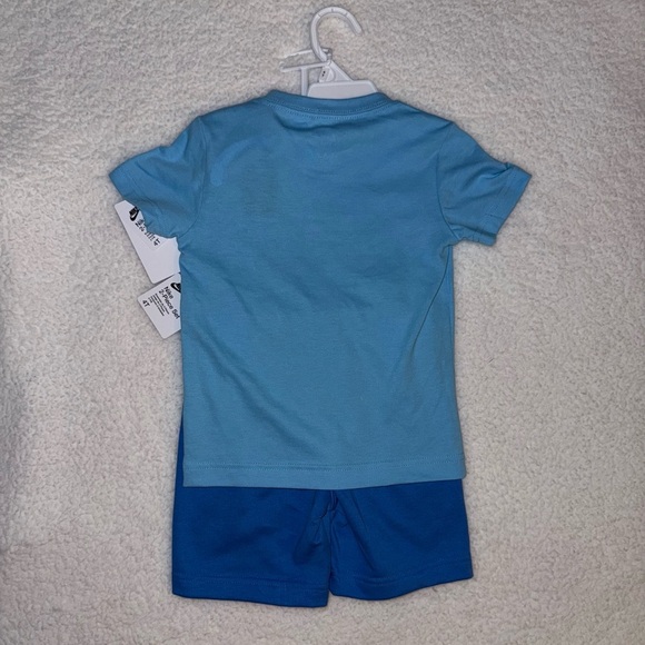 NWT Nike Blue Just Do It T-Shirt and Shorts Set, Size 4T - Picture 2 of 2